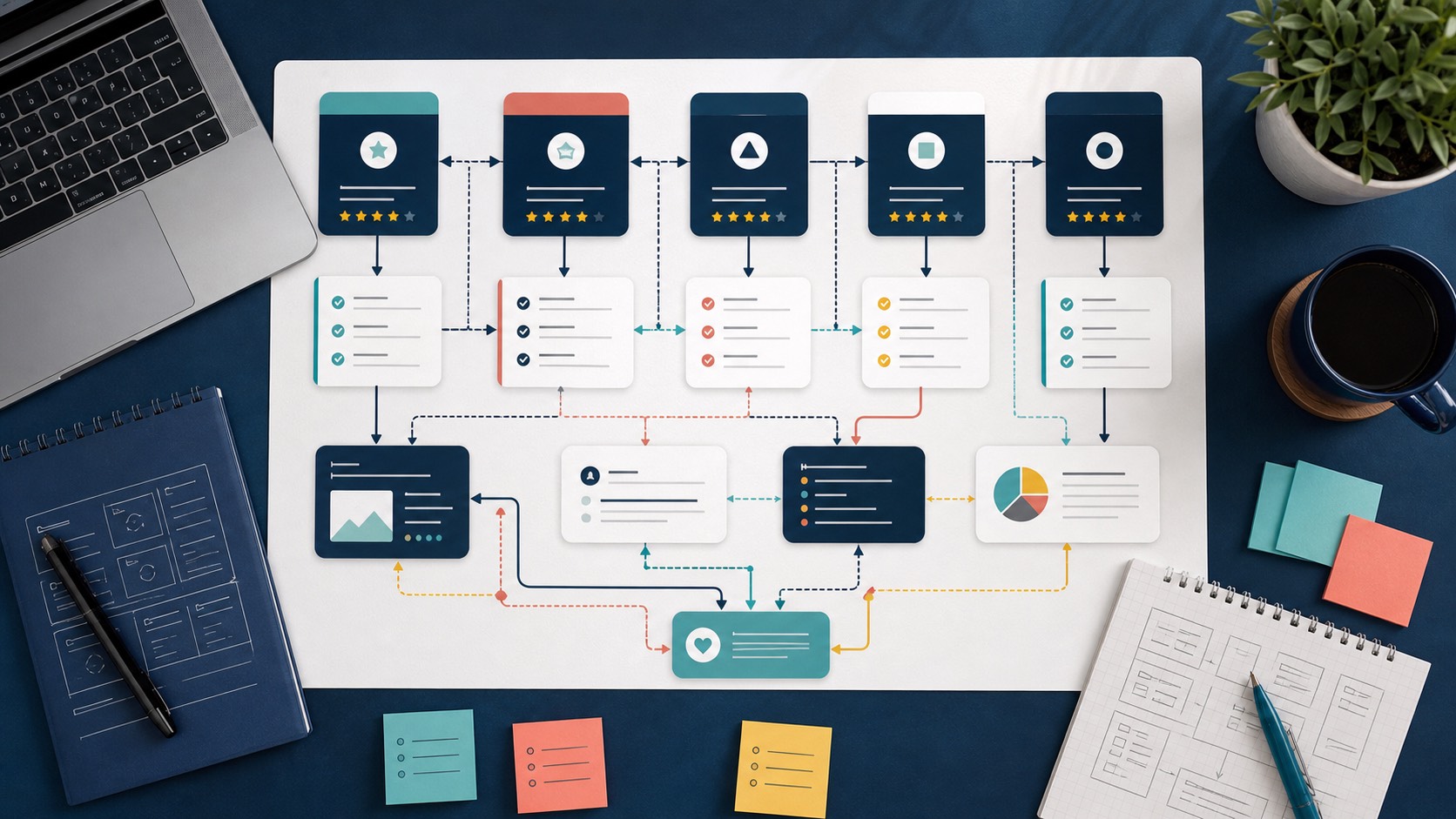AI-generated Everyrated buyer guide category map