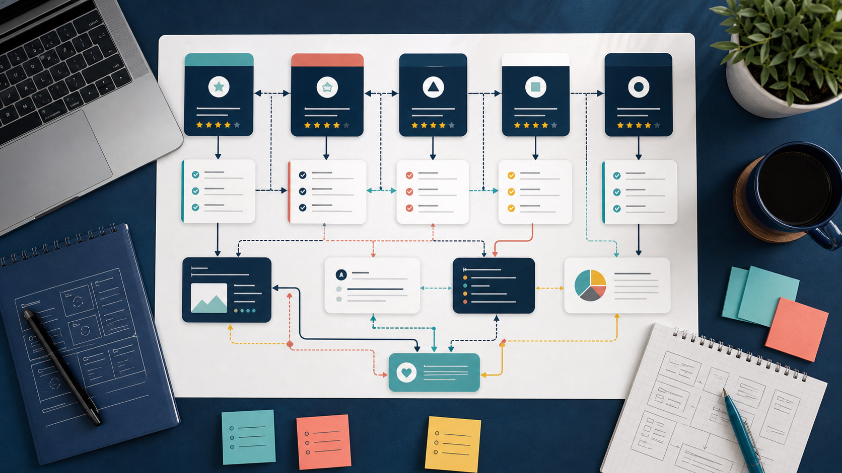 AI-generated Everyrated buyer guide category map
