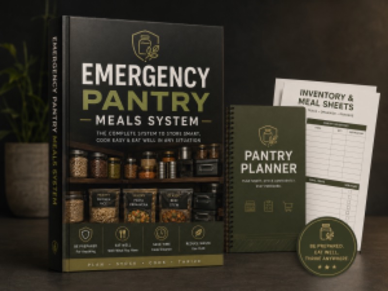 Product image associated with the Emergency Pantry Meals System written review