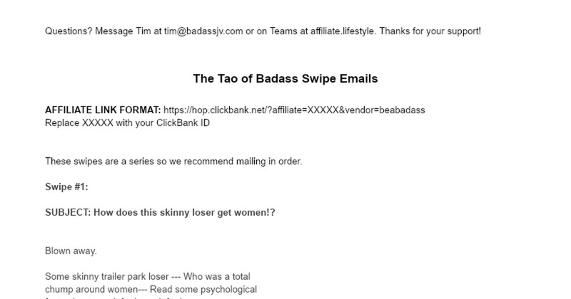 The Original Tao Of Badass Men's Dating vendor product image for this Everyrated magazine article